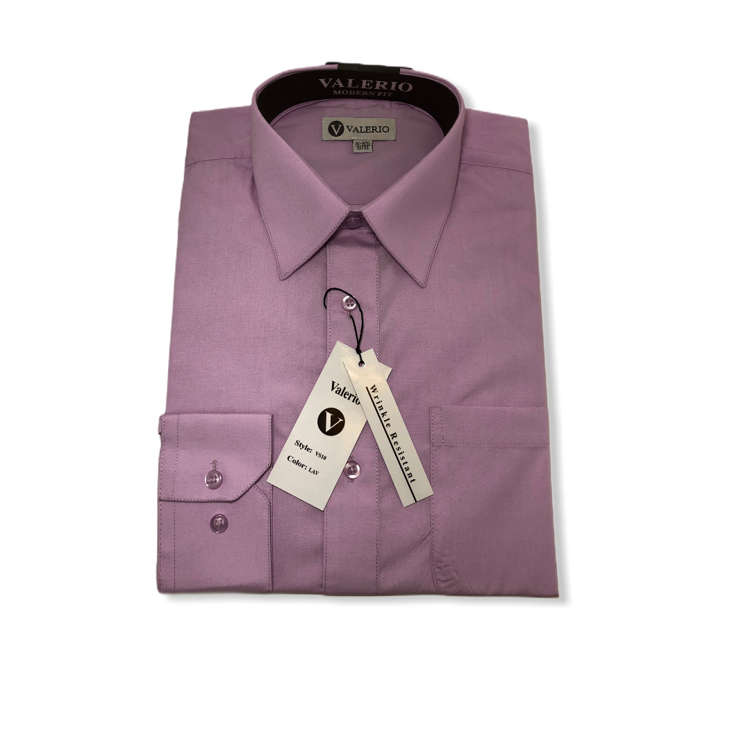 Valerio Lavender Dress Shirt - On Time Fashions Tuscaloosa